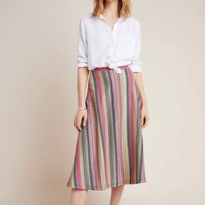 Anthropologie midi skirt